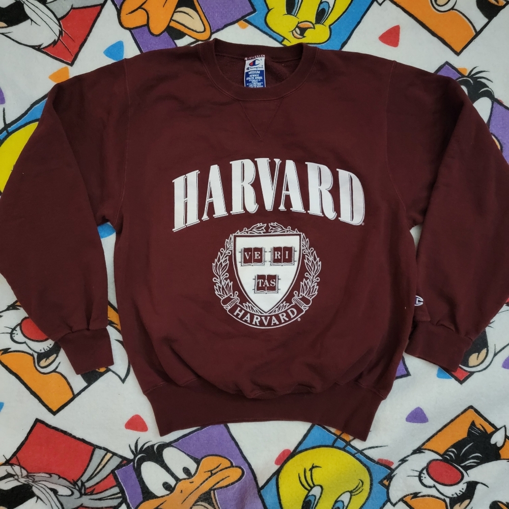 Vintage 90s Harvard Champion Sweater Medium